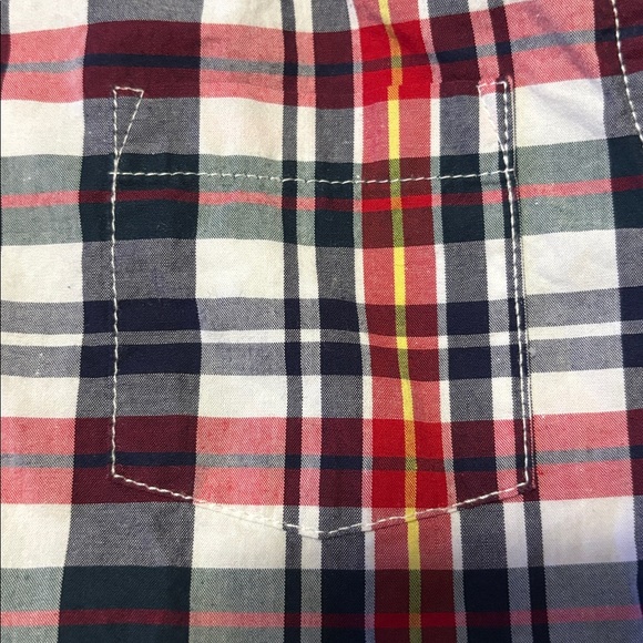 Janie and Jack Red and Blue Plaid Shirt - Picture 4 of 6